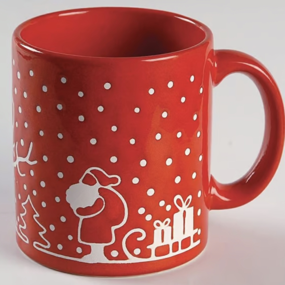 Waechtersbach Germany Holiday Christmas Snowflake Santa Mugs